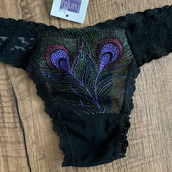 Hanky Panky low rise Diamond Thong in peacock print NWT - Picture 2 of 10